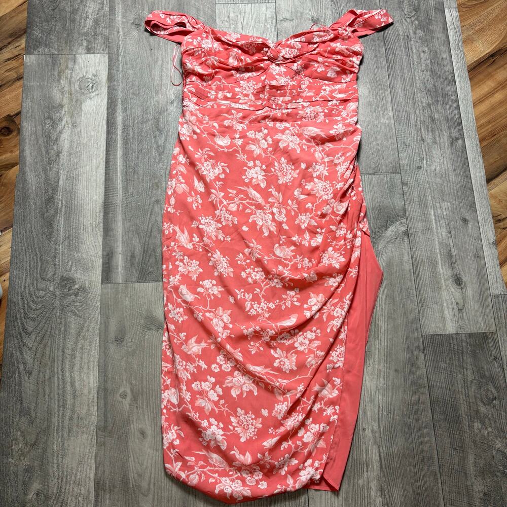 Abercrombie & Fitch Coral Pink Floral Mini Dress